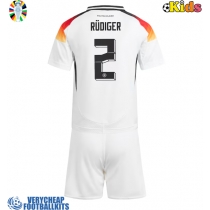 Germany Antonio Rudiger #2 Replica Home Minikit Euro 2024 Short Sleeve (+ pants)
